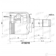 ШРУС внутренний 24/22 | перед | INKO 1439933710 TL MBQJ 415016