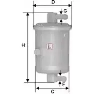 Топливный фильтр SOFIMA 4USFY 87 D2FQVF 1401636 S 1017 B