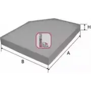 Салонный фильтр SOFIMA GX2Q ZD7 Audi A5 (8F7) 1 Кабриолет 2.7 Tdi 163 л.с. 2009 – 2012 P20U5RA S 3153 C