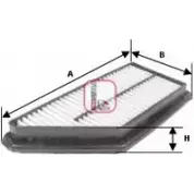 Воздушный фильтр SOFIMA HDDY MG5 WJXIDGG S 3237 A Honda Prelude 4 (BB1, 2, 3) Купе 2.2 i 16V Vtec (BB1) 185 л.с. 1993 – 1996