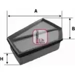 Воздушный фильтр SOFIMA 8F5Z B6 S 3349 A Volvo S40 2 (544) Седан 2.4 D5 179 л.с. 2006 – 2010 D6R72