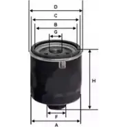 Масляный фильтр SOFIMA P Q1I7JW G9O04 1402692 S 3428 R