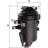 Топливный фильтр SOFIMA Fiat Idea (350) 1 Минивэн 1.9 JTD 101 л.с. 2004 – 2025 XLQ 3MRK S 5084 GC FMXIB8