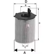 Масляный фильтр SOFIMA JUPI8F Audi A6 Allroad (C6) 3 Универсал 2.7 Tdi Quattro 180 л.с. 2006 – 2008 S 5105 PE UZPAB3 Y