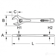 Рожковый гаечный ключ KS TOOLS 5770352 86K3Z T 1437554256