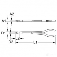 Плоскогубцы KS TOOLS L QUV5A 4042146783054 1424689784 5007161 - Изображение 2
