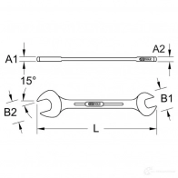 Рожковый гаечный ключ KS TOOLS 3317804 5180704 B0 UNW 4042146112557 - Изображение 2