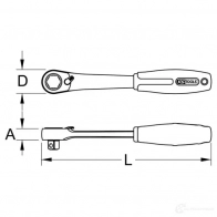 Трещотка реверсивная KS TOOLS S2 J7QVA 4042146093672 9184051 3322807 - Изображение 2