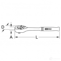 Трещотка реверсивная KS TOOLS 9181393 3322055 NE 4QNV 4042146129760 - Изображение 2