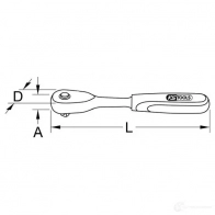 Трещотка реверсивная KS TOOLS 9141425 LRZ 75B 1437553438 - Изображение 8