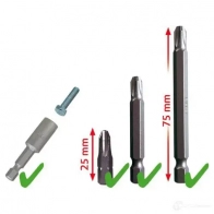 Набор бит для отвертки KS TOOLS X7LN K 1437554386 bt053208 - Изображение 3