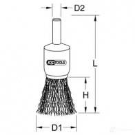 Проволочная щетка KS TOOLS 3313818 3400019 4042146235690 S426 7T - Изображение 2