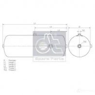 Ресивер воздушный DIESEL TECHNIC QOXQ TR 4057795177970 570069 2689206 - Изображение 2