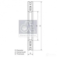 Тормозной диск DIESEL TECHNIC QX8 OEX4 4057795196940 2684947 465960 - Изображение 2