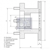 Тормозной диск DIESEL TECHNIC 2692755 YIP 62R 4057795169135 736020 - Изображение 2