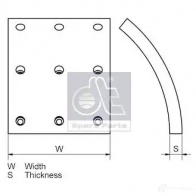 Комплект тормозных колодок, барабанный тормоз DIESEL TECHNIC P5W9Q 199 40 2677786 294059 - Изображение 2