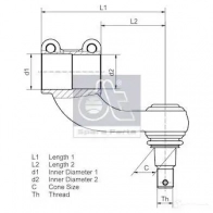 Рулевой наконечник DIESEL TECHNIC 2676316 253001 4047755400132 Z WIW0Y - Изображение 2
