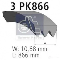 Приводной ремень, поликлиновой DIESEL TECHNIC 2672728 4057795039056 1215400 G 1JGG - Изображение 3