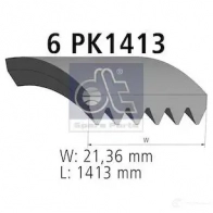 Приводной ремень, поликлиновой DIESEL TECHNIC 2687054 4047755581312 481356 887UIW W - Изображение 3