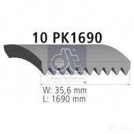 Приводной ремень, поликлиновой DIESEL TECHNIC 4047755880200 GQ LUG 221056 2674870 - Изображение 3