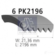 Приводной ремень, поликлиновой DIESEL TECHNIC 480922 QTR WFD 4047755429201 2686866 - Изображение 3
