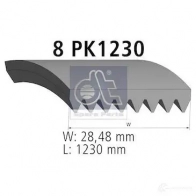 Приводной ремень, поликлиновой DIESEL TECHNIC 2674648 UM 20E 215386 4047755880064 - Изображение 3