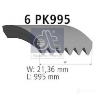 Приводной ремень, поликлиновой DIESEL TECHNIC 4057795039339 2672749 1215421 XW0L H - Изображение 3