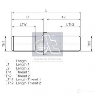 Шпилька колеса DIESEL TECHNIC 1437367429 1010048 IE 36WD5 - Изображение 4