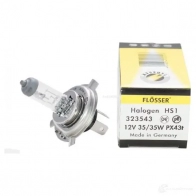 Лампа галогеновая HS1 12 В 3000-4000K FLOSSER 323543 1439691181 L GSN1S
