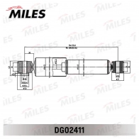 Амортизатор MILES 1436967386 YB6N M DG02411 - Изображение 2