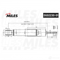 Амортизатор MILES DG02230-01 1420805816 LLN XC - Изображение 3