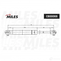 Амортизатор капота MILES CB00069 K VP7875 1438140463 - Изображение 2