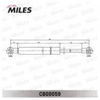 Амортизатор багажника MILES 1437174209 MFIG UVJ CB00059 - Изображение 2