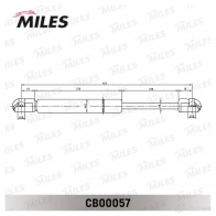 Амортизатор багажника MILES 1437174220 CB00057 AC8 GRJ - Изображение 2