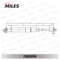 Амортизатор багажника MILES CB00056 1437174221 P1S EWN - Изображение 2