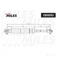 Амортизатор багажника MILES 4QV3 P5 1438140475 CB00053 - Изображение 2