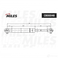 Амортизатор багажника MILES CB00048 UUU 22 1438140476 - Изображение 2