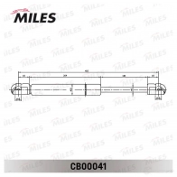 Амортизатор багажника MILES CB00041 1437174232 BQ LHUM - Изображение 2