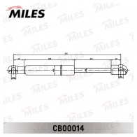 Амортизатор багажника MILES CB00014 H57B 2 1436966605 - Изображение 2