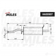 Глушитель MILES 63Z1 RX HA00907 Lada Kalina