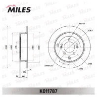 Тормозной диск MILES K011787 EEWH 4 1438140532 - Изображение 3