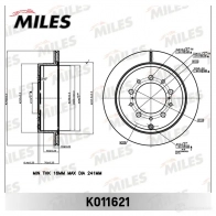 Тормозной диск MILES K011621 1420604381 GW 0FV