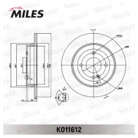 Тормозной диск MILES X 8VZAF 1420600900 K011612 - Изображение 3