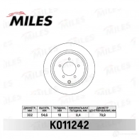 Тормозной диск MILES 1420600893 K011242 18TDQ R