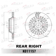 Тормозной диск MILES 5201K1 C 1420603275 K011157