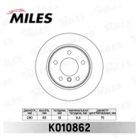 Тормозной диск MILES 18K J5X 1420600875 K010862
