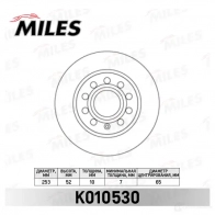 Тормозной диск MILES 34RXNE H 1420600859 K010530 - Изображение 2