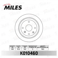 Тормозной диск MILES D4 G3JPT K010460 1420600888 - Изображение 2