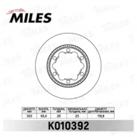 Тормозной диск MILES K010392 U5 B8C1 1420601854