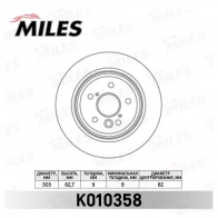 Тормозной диск MILES CE SV0XG 1420600813 K010358 - Изображение 2